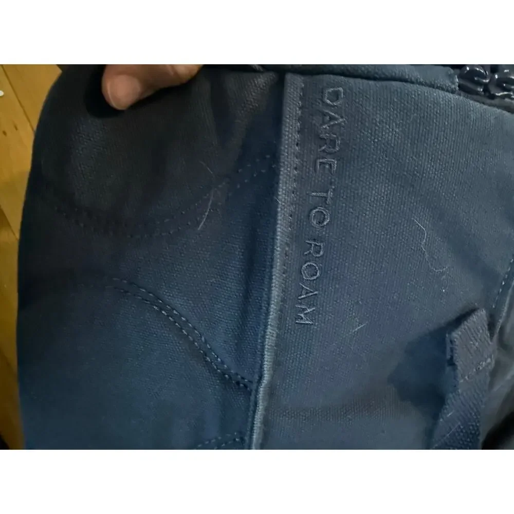 Dare to Roam backpack‎ blue antimicrobial laptop pocket suitcase strap travel